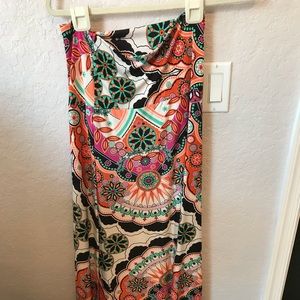 Multi colored print skirt